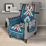 Blue Pink Native Design Native American 23 Chair Sofa Protector