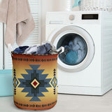 Powwow Store gb nat00057 01 southwest blue symbol laundry basket