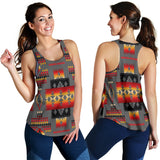 Powwow Store gb nat00046 11 gray tribe pattern native american womens racerback tank