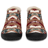 Orange Red Design Native American Winter  Sneakers