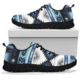 Powwow Store gb nat00528 blue colors pattern sneaker