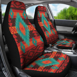 Powwow Store gb nat00611 red geometric pattern car seat cover