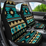 Powwow Store gb nat00509 green ethnic aztec pattern car seat covers