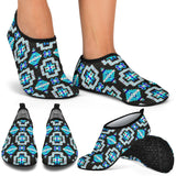 AS0001  Pattern Blue Neon Native Aqua Shoes