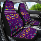 GB-NAT00549-02 Light Purple Pattern Car Seat Covers