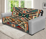 Orange Native Tribes Pattern Native American 70 Chair Sofa Protector - Powwow Store