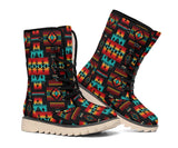 Navy Native Tribes Pattern Native American Polar Boots