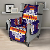 Purple Native Tribes Pattern Native American 23 Chair Sofa Protector - Powwow Store