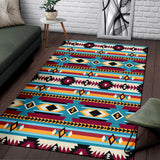 Powwow Store gb nat00511 blue red pattern native area rug