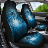 FS-NAT0026 Blue Galaxy Wolf Native Car Seat Covers