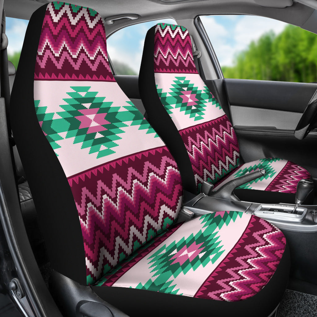 Powwow Storecsa 00043 pattern orange native car seat cover
