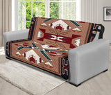 Orange Geometric Native American 70 Chair Sofa Protector - Powwow Store