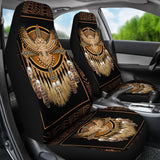 Golden Owl Native American Design Car Seat Covers - ProudThunderbird