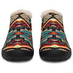 Tribe Blue Pattern Native American Winter Sneakers - Powwow Store