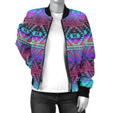 Powwow Storegb nat00701 pattern color native womens bomber jacket