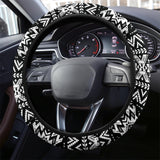 Powwow Store gb nat00441 black pattern steering wheel cover