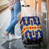 Powwow Store gb nat00062 04 navy tribe design native american luggage covers