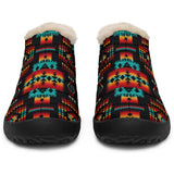 Navy Native Tribes Pattern Native American Winter Sneakers - Powwow Store