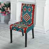 Powwow Store gb nat00415 ethnic geometric red pattern dining chair slip cover