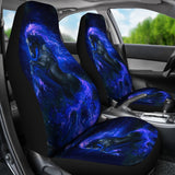 CSC-0014 Blue Fire Horse Car Seat Covers