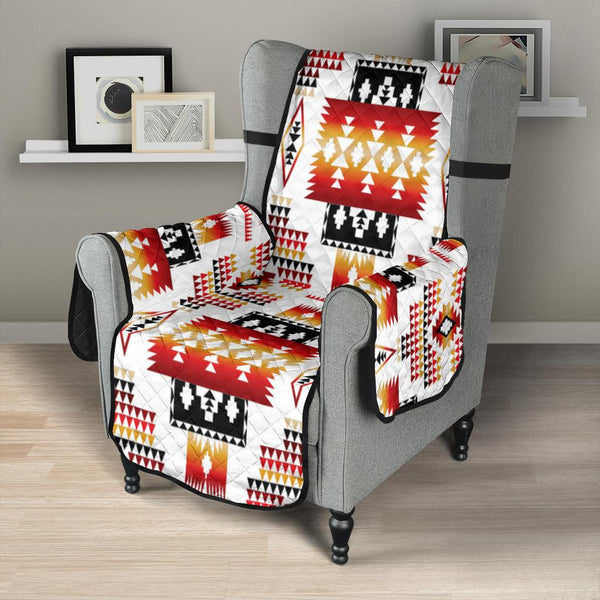 Native Chair Covers White Tribal Native American 23