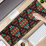 Powwow Store gb nat00046 02 black native tribes pattern native american mouse mat