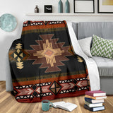 Powwow Store gb nat00139 brown geometric native american blanket