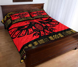 Thunderbird Red Pattern Native American Quilt Bed Set