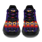GB-NAT00090-CHUN01 Purple Native Tribes Native American Chunky Sneakers
