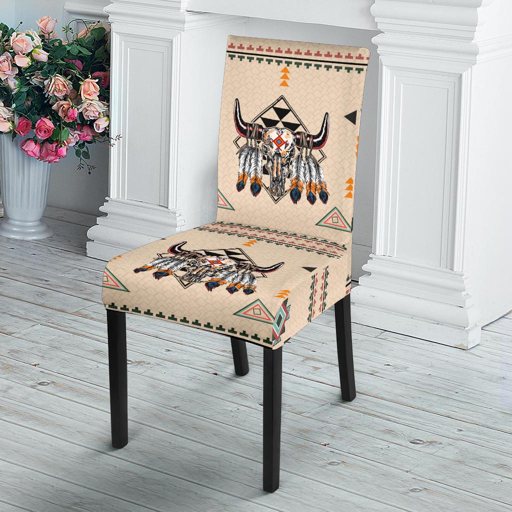 Pride Bison Native American Dining Chair Slip Cover - Powwow Store