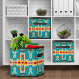 GB-NAT00062-05 Turquoise Tribe Design Storage Cube