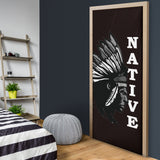 GB-NAT00335 Gray Chief Native American Door Sock