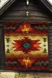 Southwest Brown Symbol Native American Premium Quilt