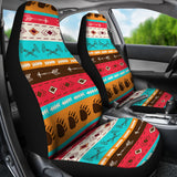 GB-NAT00596 Colorful Ethnic Style Car Seat Cover