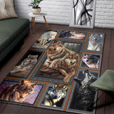 Wolf Packs Native American Area Rug