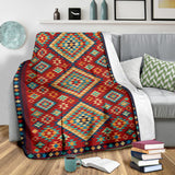 Powwow Store gb nat00371 geometric red green pattern blanket