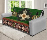 Southwest Green Symbol Native American 70" Chair Sofa Protector - Powwow Store