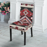 Ethnic Red Gray Pattern Native American Dining Chair Slip Cover