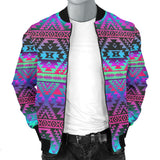 Powwow Storegb nat00698 pattern color native mens bomber jacket