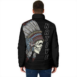 Powwow Storegb nat00129 native american skull mens padded jacket