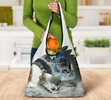 Wolf Couple Grocery Bags NEW