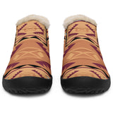 Pink Purple Design Native American Winter Sneakers