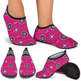 Powwow Storeas0002 pattern pink neon aqua shoes