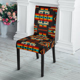 Powwow Store gb nat00402 black pattern native dining chair slip cover