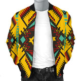 GB-NAT00413 Abstract Geometric Ornament Men's Bomber Jacket