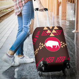 Brown Bison Tribal Native American Luggage Covers - ProudThunderbird