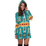 Powwow Store gb nat00062 05 turquoise tribe design native american hoodie dress