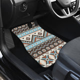 GB-NAT00604 Tribal Striped Seamless Pattern Front And Back Car Mats (Set Of 4)