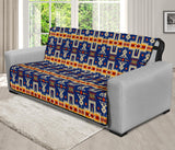 Native American Tribe Navy Pattern 70' Chair Sofa Protector