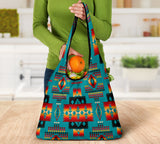 Light Brown Tribes Pattern Native American Grocery Bag 3-Pack